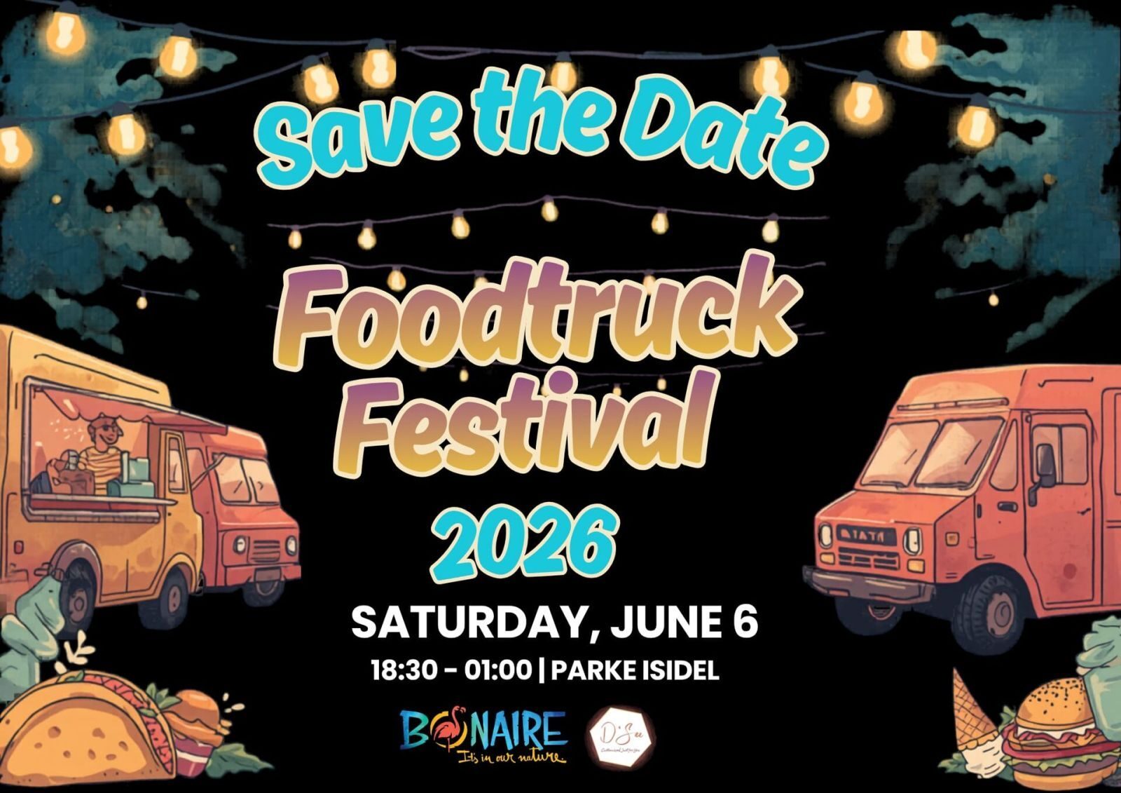 Boneiru ta prepará pa su promé Food Truck Festival