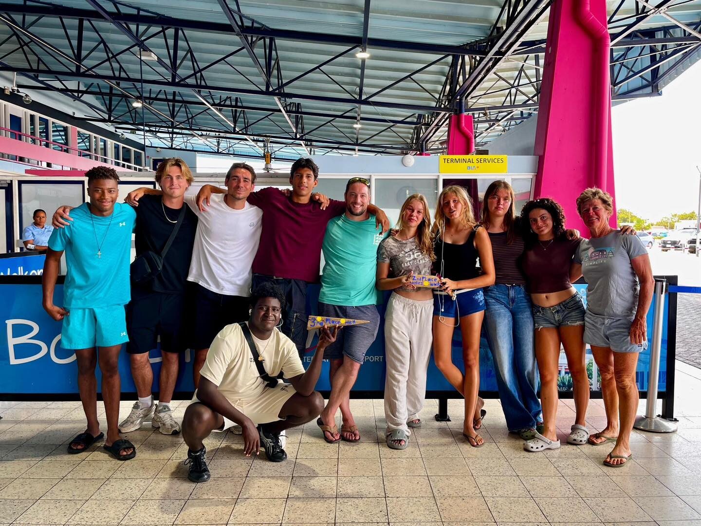 Bon prestashon di Barracudas Bonaire na Beach Waterpolo Tournament na Kòrsou